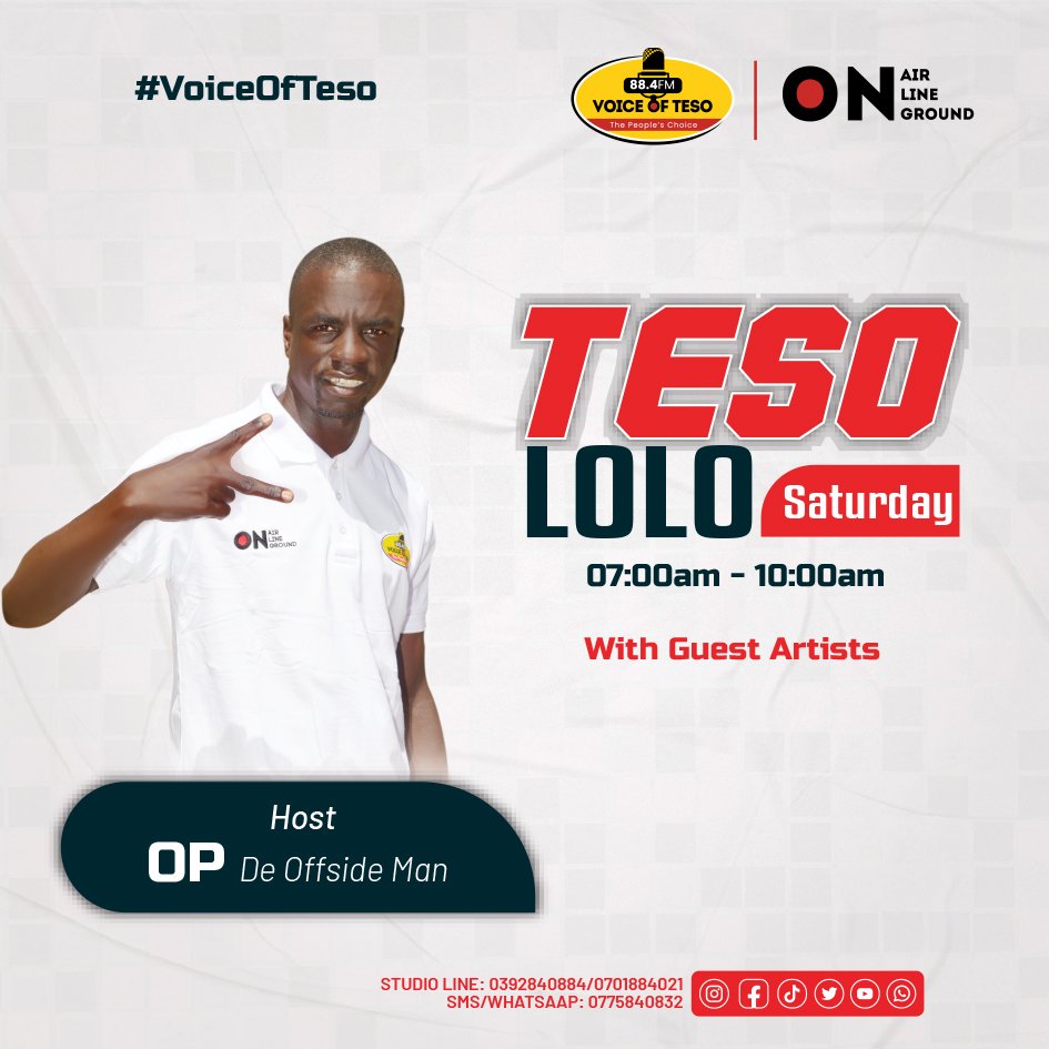 The weekend is here!
Let's keep it Teso #music 
#TesoLolo