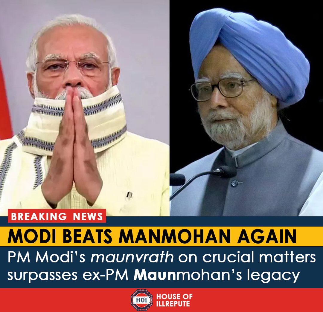 theillreputed's tweet photo. Stop questioning Modiji's silence on every serious issue in the past few years, the PM Cares. But to avoid stress-eating in such situations, he practices an Indic fasting technique, which limits the use of his mouth, even for speaking. What a way to promote our ancient culture.🚩 https://t.co/YntLemnocU