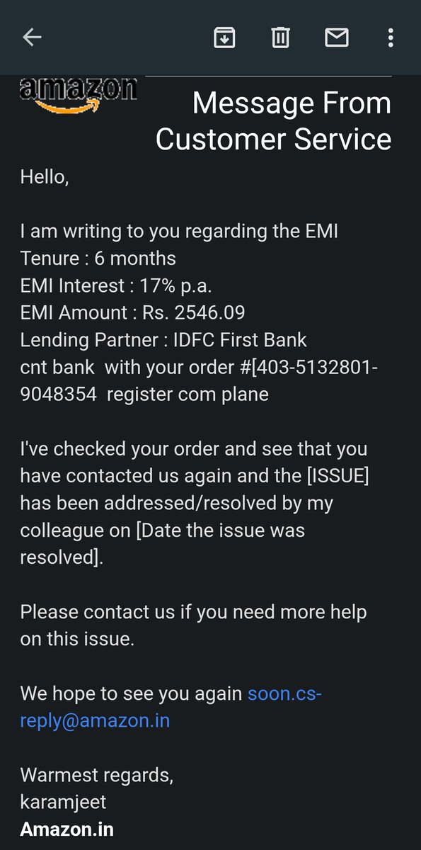 kkchsalouna's tweet photo. @IDFCFIRSTBank &amp; @amazonIN  please resolve this issue as the product was no cost emi but you are charging 17% extra contected many times to @amazon but no help as they are saying only @IDFCFIRSTBank can resolve this issue. Kindly do needful. Why I'm being forced to pay extra amt. https://t.co/pHA9Oa9Vb7