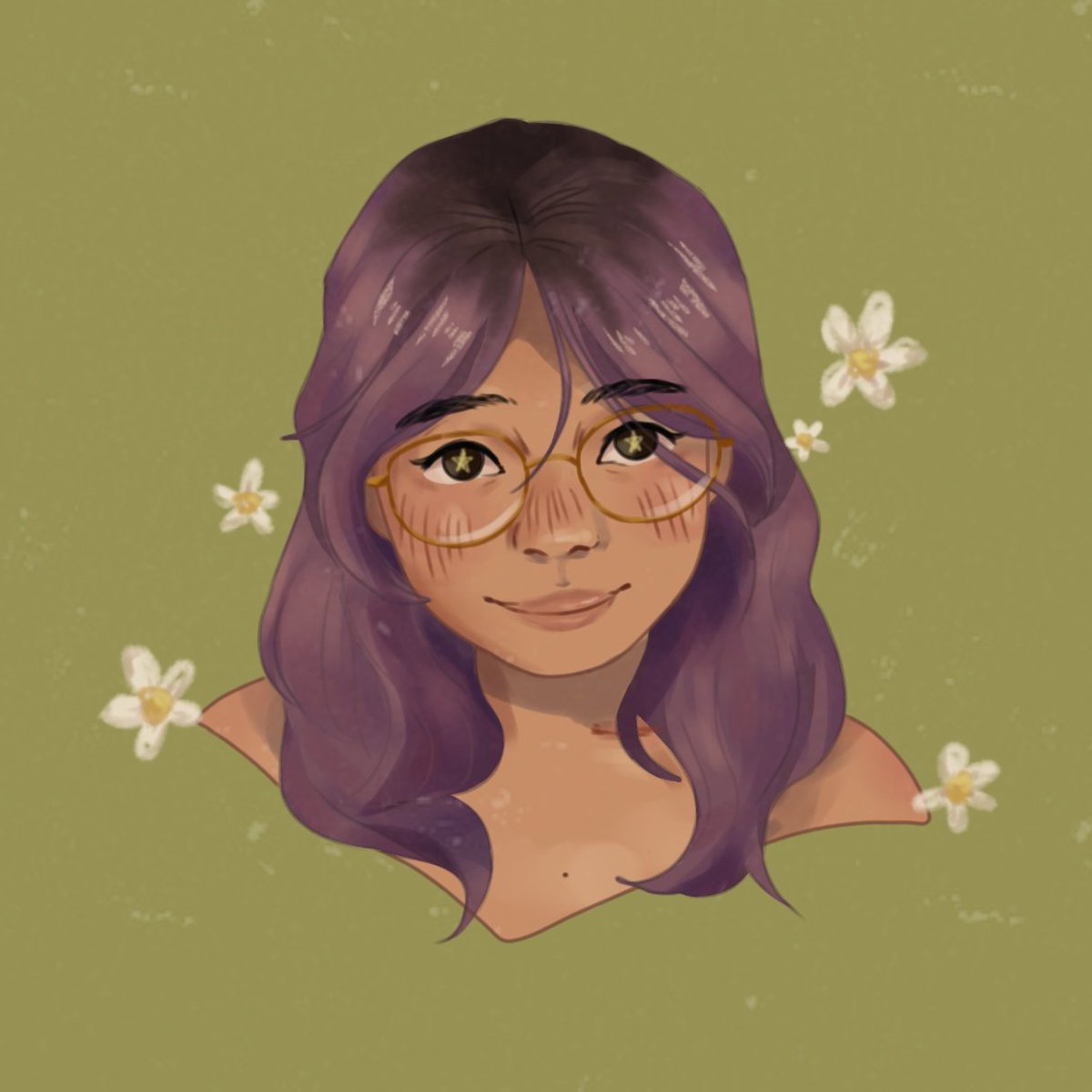 ubeviolette's tweet image. pfp redraw except it actually kinda looks like me this time &amp;lt;3