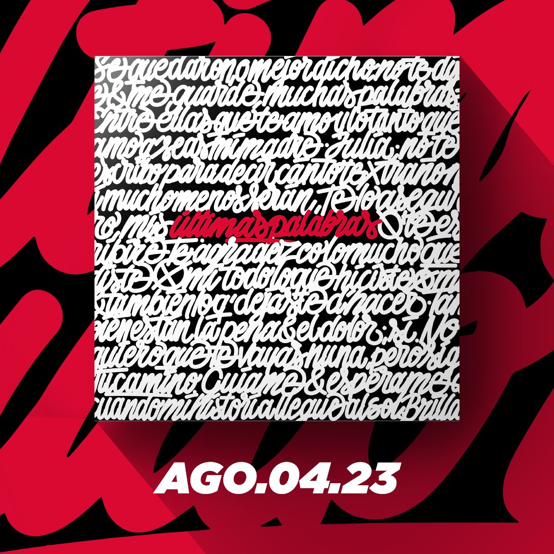 "Últimas Palabras" Estreno en todas las plataformas digitales! ⚡️