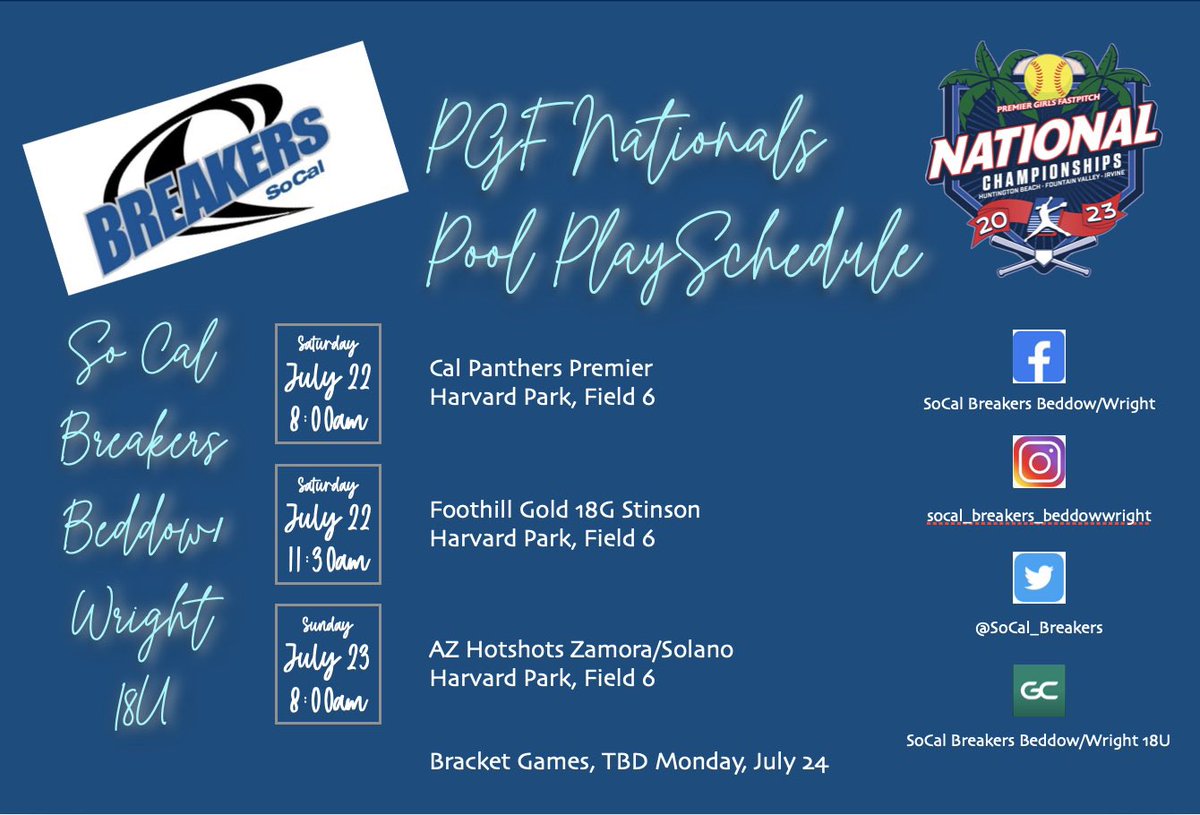PowerSurgeHuey's tweet photo. Less than 12 hours until we start games at PGF Nationals!! @PGFnetwork @Los_Stuff @ExtraInningSB @ondecksoftball https://t.co/K4yl3QlT2b
