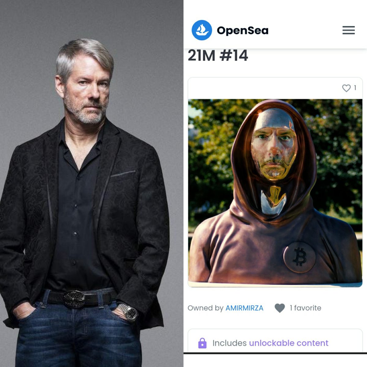 From:21M
Link:opensea.io/collection/21-m
Available on #OpenSea 
<a href="/saylor/">Michael Saylor</a> 
#NFTs #NFTCommunity #NFTGiveaway #Crypto  #saylor #Bitcoin