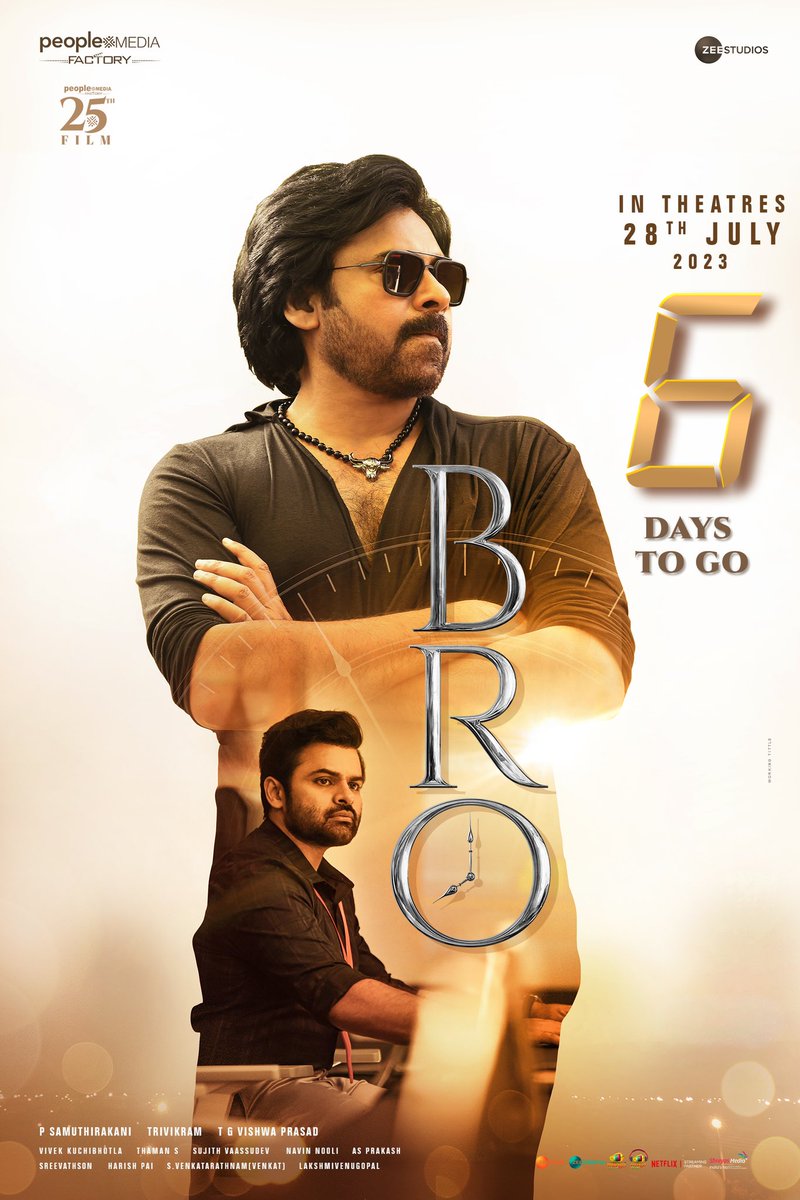 IamSaiDharamTej's tweet photo. కాలంతో మార్కండేయులు 🤗
#BroTheAvatar in 6 Days.

Excited to experience the #BroTrailer with you all today🤞

#BroFromJuly28th https://t.co/1C9eJPDjeP
