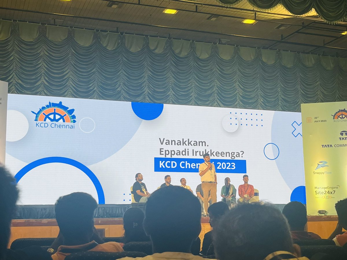 SoleilFils's tweet image. In person conference after a long time… #KCDChennai #KubernetesCommunityDays