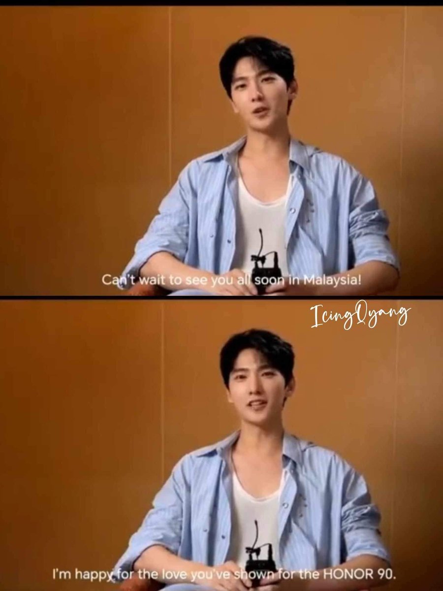 icingquinyang2's tweet photo. #YangYang杨洋 in this short video tells his Malaysian fans he's going to see them soon!!!
#influencer I'm totally jelly about this. Lucky #Yangmaos . #HONORPRO #magicpad https://t.co/5nQtjGHQG7