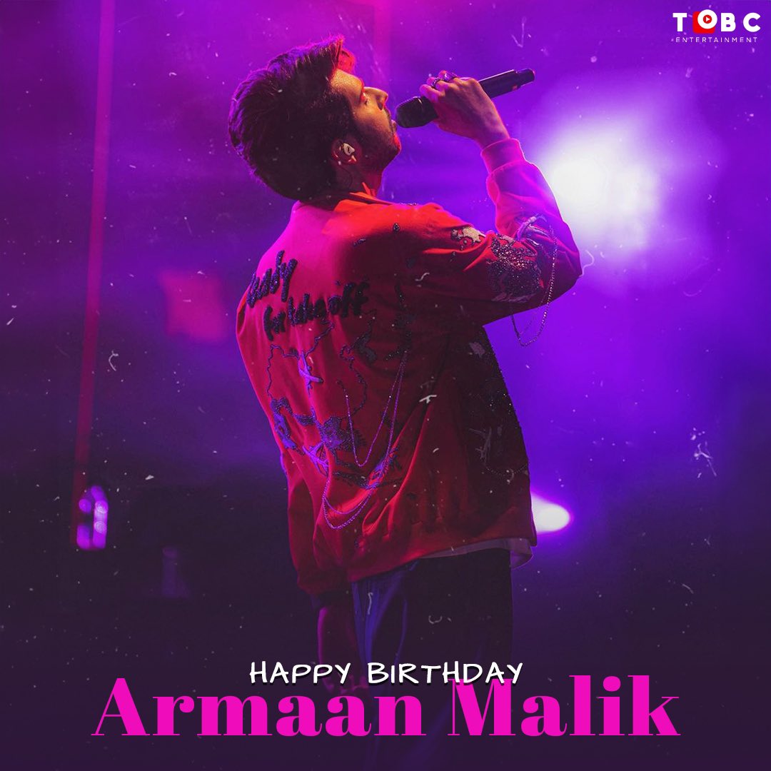 Wishing a very Happy Birthday to the talented singer @ArmaanMalik22 ! ✨

From : @CreativesOfTOBC 
Producer : @Shivam_tobc 

#HappyBirthdayArmaanMalik #ArmaanMalik #singer #indiansinger #tobc #tobcentertainment