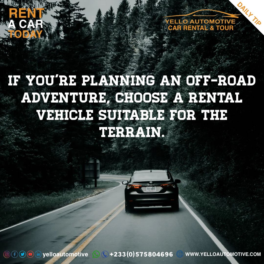 YelloAutomotive's tweet photo. 🚗 Embrace the Adventure of Off-Road Exploration! 🌟🌄
Today's Car Tip:🚀🛣️ Opt for a sturdy SUV or 4x4 that can handle rugged paths, uneven terrain, and provide you with a smooth and safe off-road experience. https://t.co/pNtfwCANv3