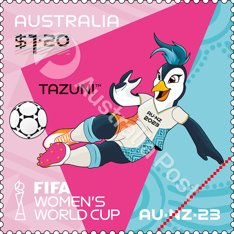 Universal Postal Union (@upu_un) on Twitter photo .<a href="/auspost/">Australia Post</a> celebrates <a href="/FIFAWWC/">FIFA Women's World Cup</a> with new #stamp release🏆
Featured on the stamp is #Tazuni, the Official Mascot of #FIFAWWC. Tazuni is an energetic, football loving penguin based on the species endemic to the region.
tinyurl.com/2dhna8p2
#BeyondGreatness #philately .<a href="/auspost/">Australia Post</a> celebrates <a href="/FIFAWWC/">FIFA Women's World Cup</a> with new #stamp release🏆
Featured on the stamp is #Tazuni, the Official Mascot of #FIFAWWC. Tazuni is an energetic, football loving penguin based on the species endemic to the region.
tinyurl.com/2dhna8p2
#BeyondGreatness #philately