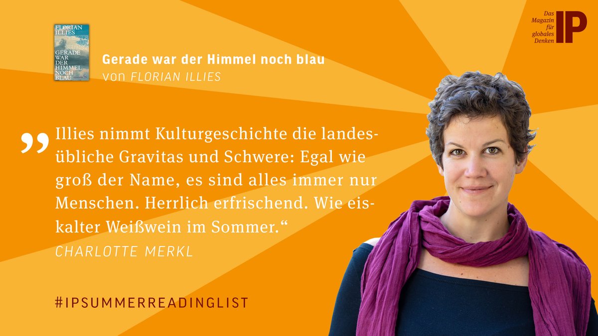 Int_Politik's tweet photo. Ein Buch so erfrischend wie eiskalter Wein im Sommer? Das geht, findet unsere Projektmanagerin Charlotte Merkl und erweitert mit ihrer Leseempfehlung die #IPSummerReadingList 📚👇 https://t.co/nXhQHSz9Qb