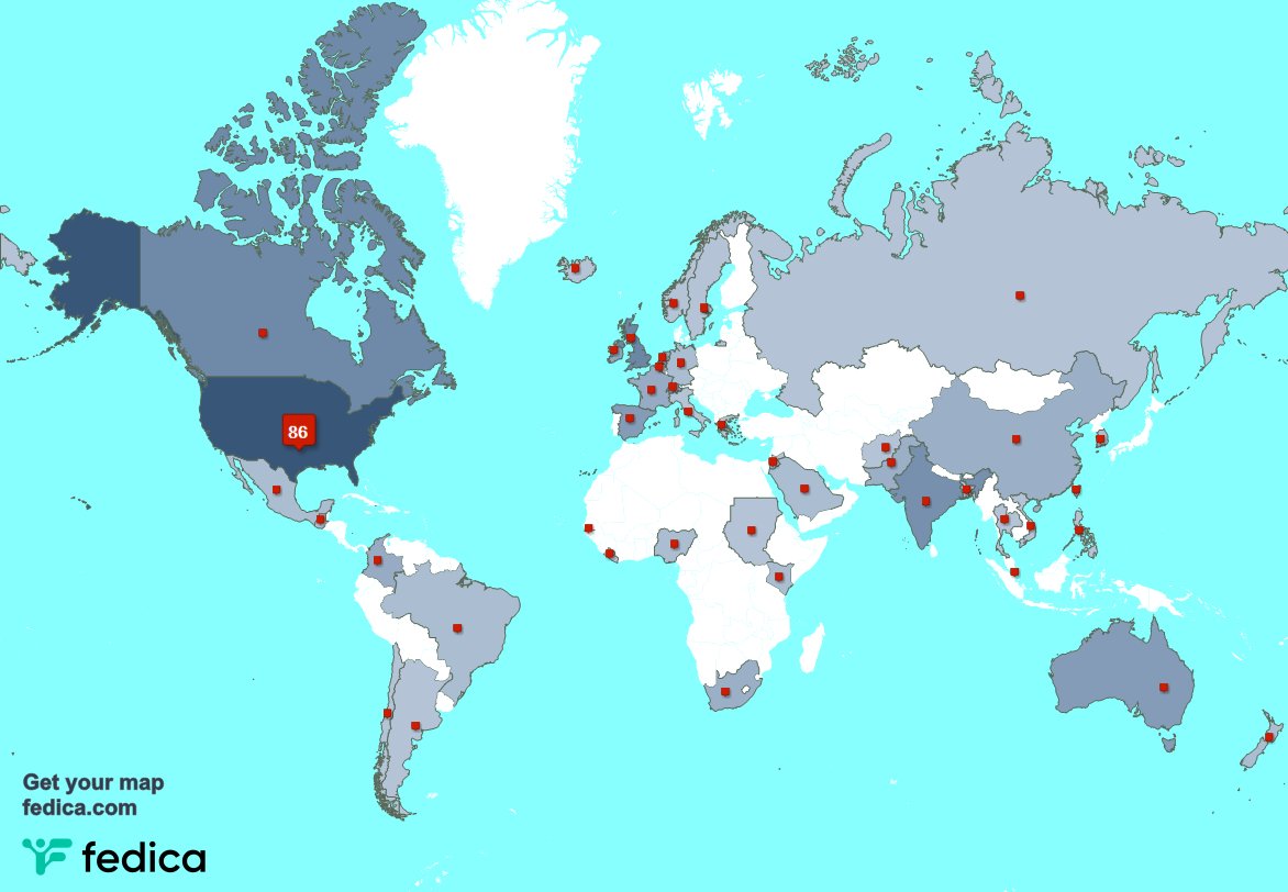 I have 2 new followers from Netherlands 🇳🇱, and more last week. See fedica.com/!NerissaBauer