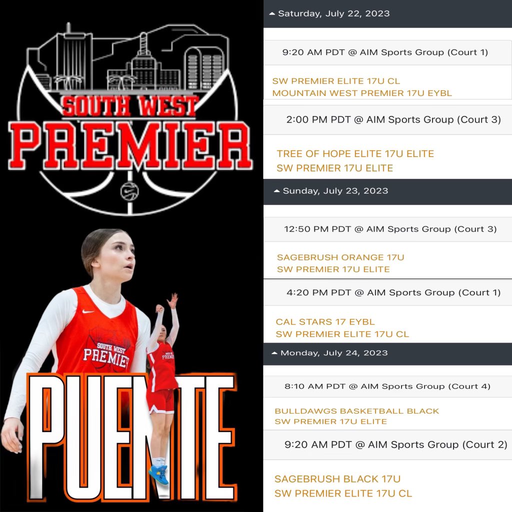 Here is my schedule for this weekend in EOT Summer Swoosh at Seal Beach!