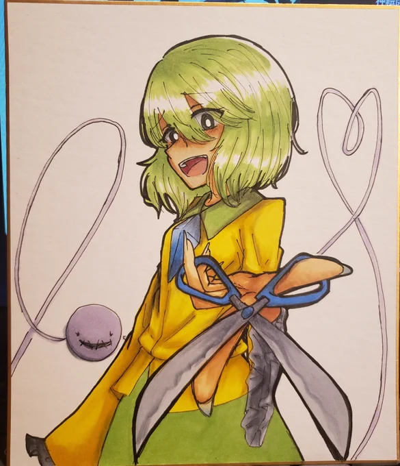 やっぱアナログにすると一気に下手になるんだよなぁ……。アナログ絵師つよいほんと。マジで尊敬する。