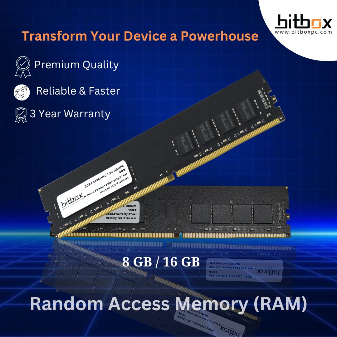 bitbox_pc's tweet photo. Bitbox Random Access Memory (RAM)
Transform Your Device into a Powerhouse
Learn more: https://t.co/p99HcMzvMt
.
#bitbox #bitboxRAM #RAM #RandomAccessMemory #technology #ComputerManufacturer #PCmanufacturer #Computer #cpucomputer #Desktop #Monitor #MadeInIndiaComputers https://t.co/qw0GkOFvVe