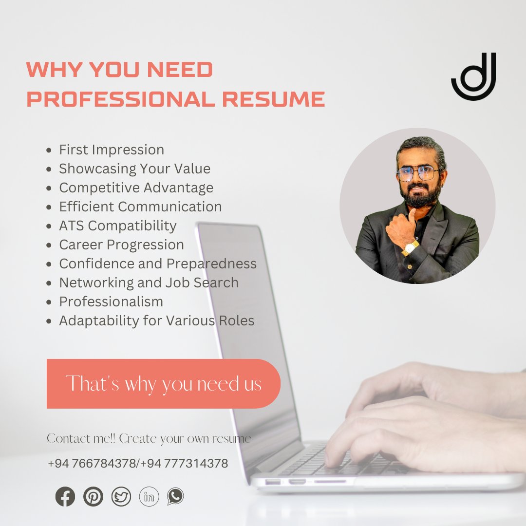 SDimutha's tweet image. We help you create a professional resume📃
Resume/CV/Cover Letter/ATS format &amp;amp; ATS Friendly 🖋🖋
#resume #tworkjd #resumewriter #cover #cv #ATS #atsfriendly #cvwriting #cvdesign #cvtips #cvadvice #cvwritingservices #cvwriter #resumehelp #resumedesign 
fiverr.com/janithsilva99/…