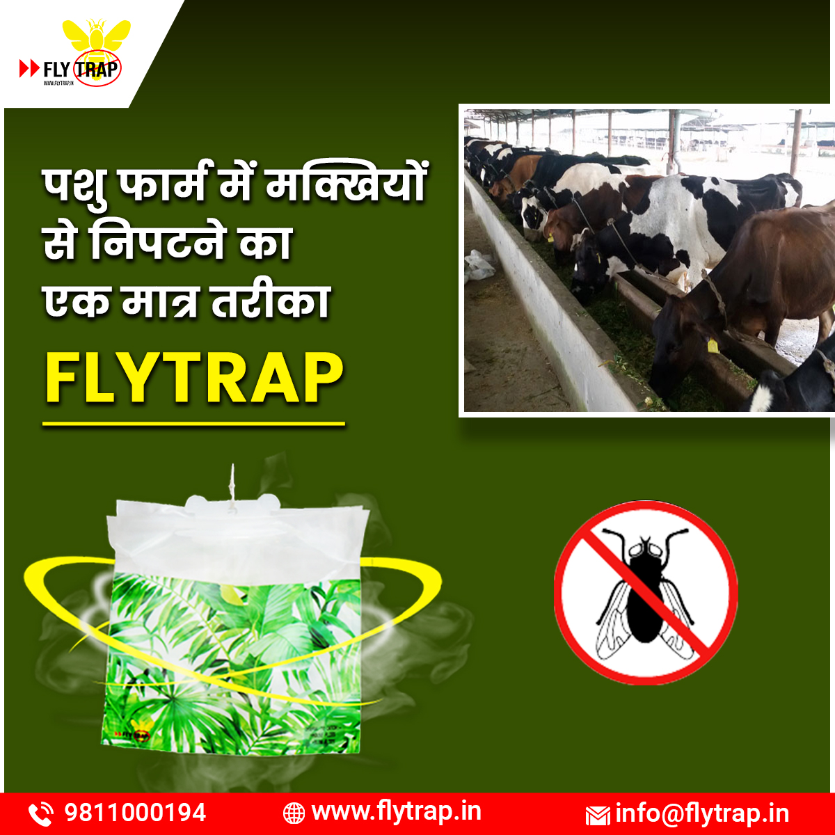 FlyTrap_1's tweet photo. 🐝 Natural Pest Control for Your Livestock Farm: Introducing FLYTRAP! 🌿

"Get Fly-Free Now!"😍
Order Now click 👇
🌐https://t.co/5sIMqfcM4Z
➡Also Available on Amazon👇
https://t.co/zk3VXngE5n...
Call/WhatsApp 👇
9811000194 | 9810701073
#FLYTRAP #NaturalPestControl #FlyFreeFarm https://t.co/NVVfgxr9Sk