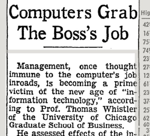 levie's tweet photo. We’re extremely bad at predicting the negative impact of technology on jobs. These are from 60 years ago. https://t.co/j6Wiw3SMn2