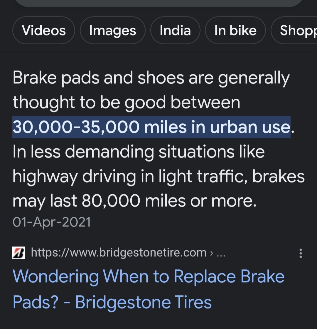 BhuyanAniruddh's tweet photo. Even in normal conditions a brake pad is not changed for 50-60K Kms. I suspect foul play or substandard materials used in my new Safari XZ + which is run for 15K Kms only and this condition of brake pad. ABS + EBD quality is poor then. @TataMotors_Cars @RNTata2000 @TataCompanies https://t.co/Dy0ydIJ8e8