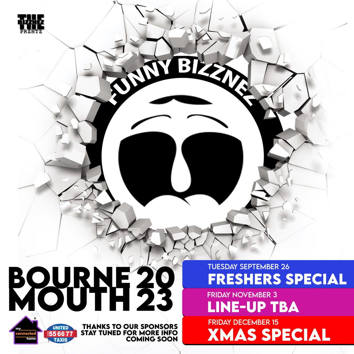 FunnyBizznez's tweet photo. Guess who's dying to breakout and start doing regular shows again at it's new Bournemouth home of laughter?

Hold these dates till we reveal more 😁

#bournemouth #comedy https://t.co/Q8zhmzrlYz