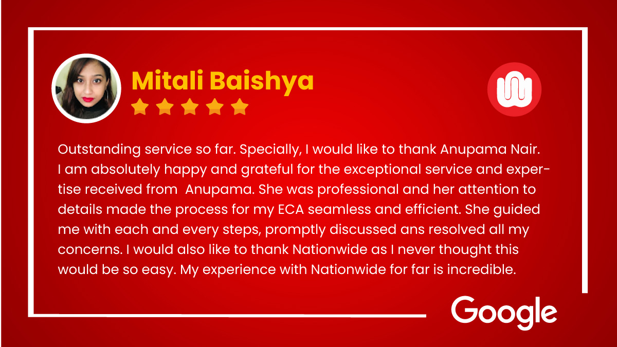 Thank you, Mitali, for such a kind review and recommendation! ⭐️⭐️⭐️⭐️⭐️ Happy Client🤗 | Happy Us 🤗 To Check your Free Eligibility tap the link: bit.ly/3vilFIV and Fly To Your Dream Country. #googlereview #nationwidevisasreviews #canadapr #nationwidevisas