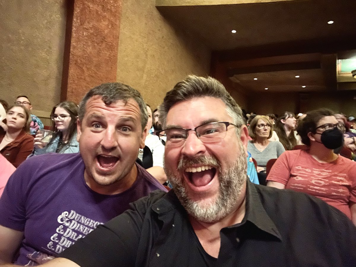 Damian and Jesse #theadventurezone dadlands live show!  They didn't need us, know us, or request it, but we were ready to play some NPCs at the drop of a hat. #ttrpgcommunity #DnD