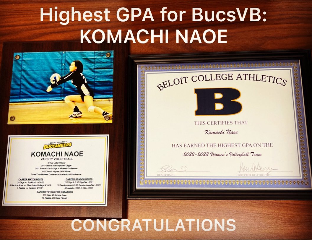 Beloit College VB tweet media