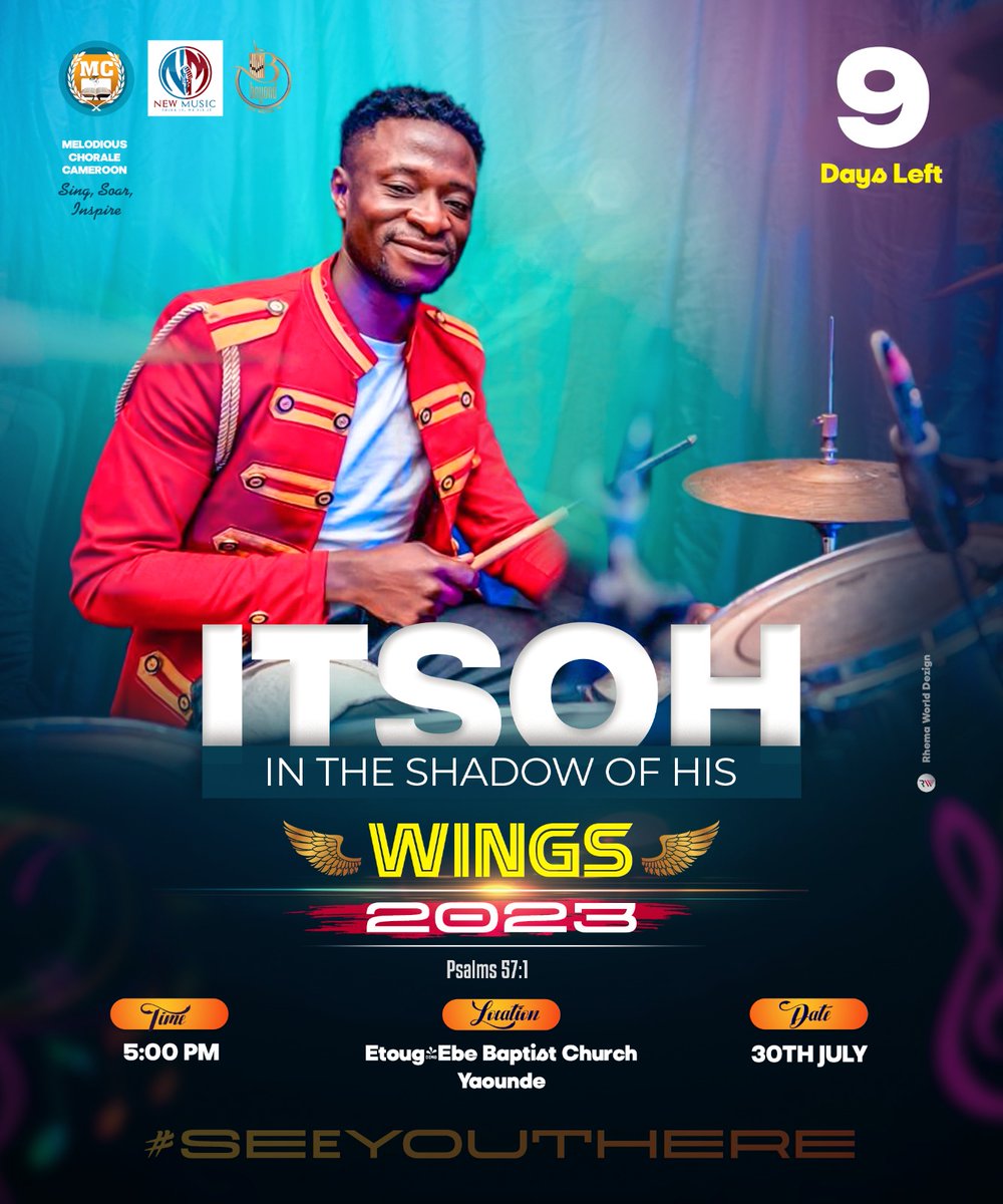 MelodiousCCmr's tweet photo. Get ready to be guided by our very own MC Drummer,N. Roland a.k.a Guru. With every beat #InTheShadowOfHisWings,he weaves a rhythm that transcends mere sound,infusing melodies with life and vitality. Hold on...Listen.....
Can you feel the drum rolls? 🥁🥁
30/7/23 @EBC
#seeyouthere https://t.co/gcHoYvKI7C
