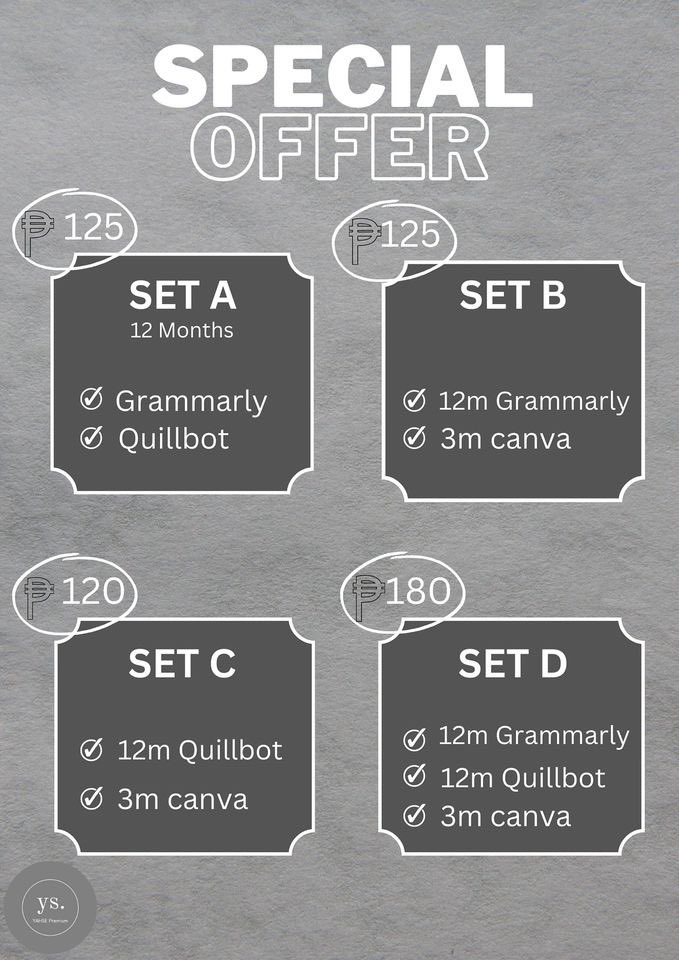 SPECIAL OFFER ✨
🗓 JULY 19 TO AUGUST 1

your favorite educational premium accounts are now on bundle!
(｡◕‿◕｡)➜  dm to avail ♡

૮ ⋆ always ask for availability 
૮ ⋆ no rush : made to order 
૮ ⋆ reports : 11AM - 10PM only