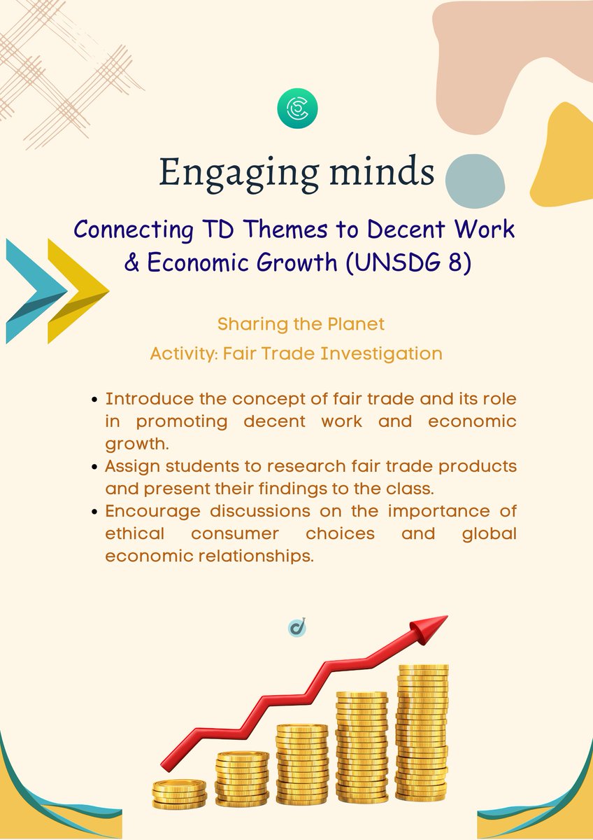 ClasscipePcc's tweet image. 🌍💼 Linking Sustainable Development and Your Future: UNSDG 8 x Transdisciplinary Themes! 🤔🔎 #GlobalGoals #InquiryQuestions #SustainableFuture #ibpyp #PrimaryYears #k12 #free #resources  #CriticalThinking #skills