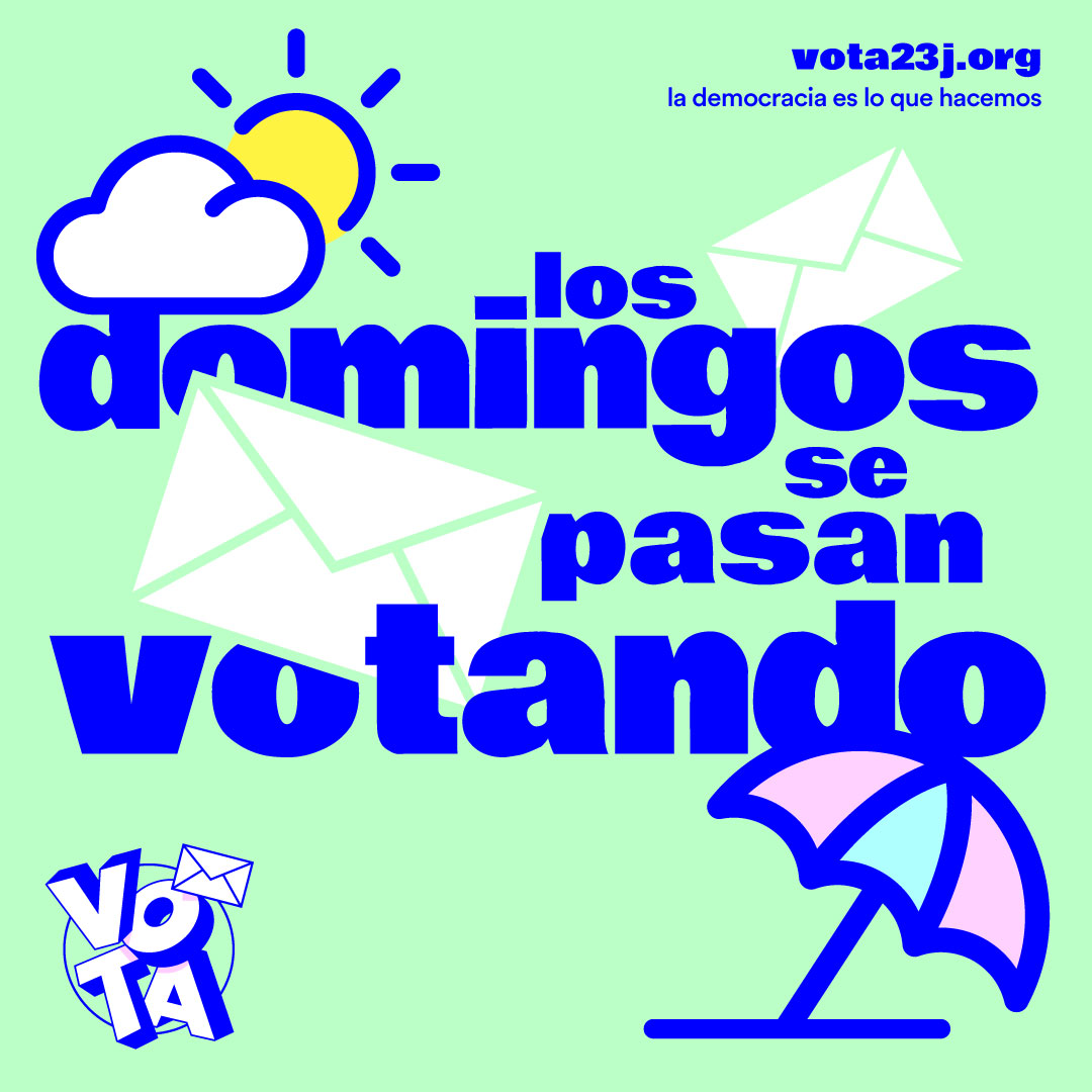Tu voto y el de las personas de tu entorno es fundamental para que este 23J los y las trabajadoras ganemos y defendamos nuestros derechos 💪💪

¡Este domingo se pasa votando!🗳️

#MultiplicaTuVoto #Vota23J