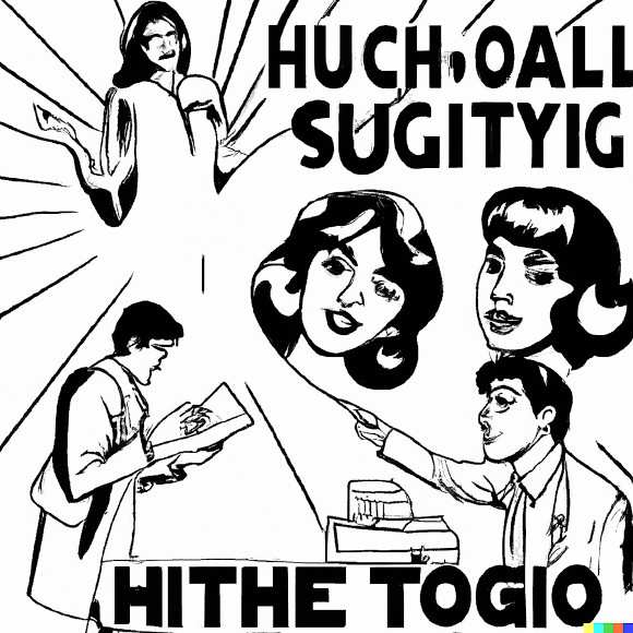 psyhigh's tweet image. Hugh infiltrates High Society and begins to sing his song. The Nines remain undercover, but does Hugh only pretend not to know? Read and subscribe at psyhigh.com/comics.php 🗞️