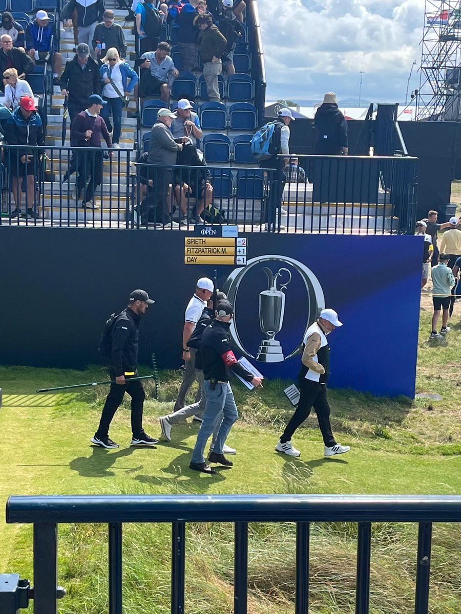 AdamBarton91's tweet photo. What an amazing experience yesterday was following 
@JordanSpieth 
@MattFitz94 
@JDayGolf 
around @RLGCHoylake on the bunker support team for @BIGGALtd and representing @conwygolfclub im still in dreamland i can't wait for the final day tomorrow. Let's GO! https://t.co/Y8WZ6bnEl3