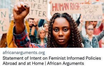 After our #FFPAfrica conversation, @keziehelen, @ToniHaastrup + @RosebellK @AfriFeminists wrote about why we fight for African Feminist Informed Foreign Policies 🗣 The only way forward is to reclaim feminism within policymaking spaces beyond tokenism 🔗 africanarguments.org/2023/07/statem…