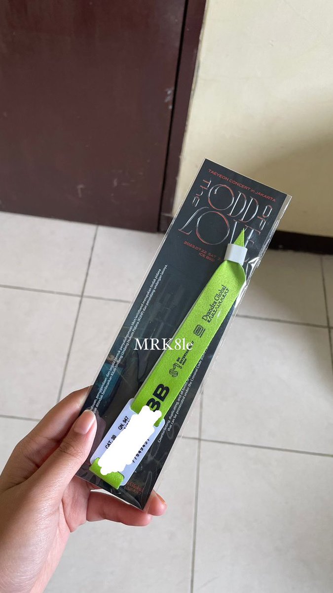 mrk8le's tweet image. wts tiket taeyeon the odd concert in jakarta cat 3b 900k

bisa cod skrg di venue