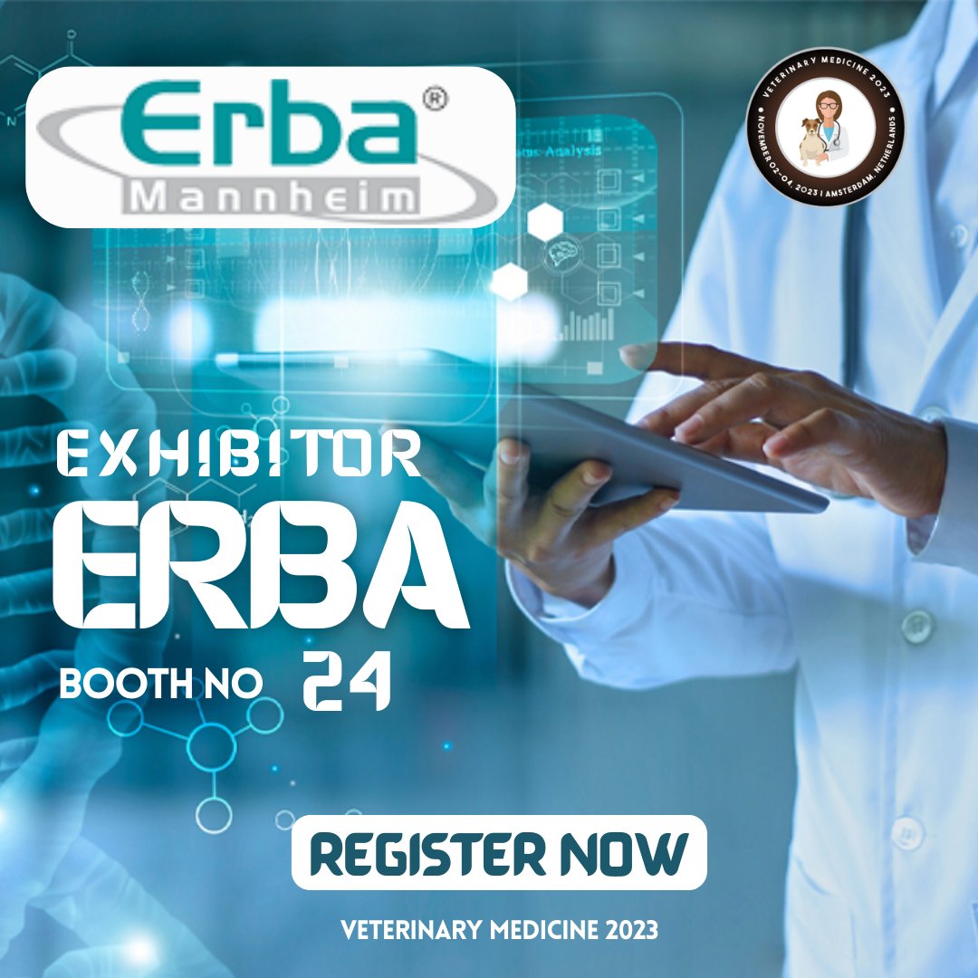 Veterinary2023's tweet photo. 🎉 Exciting News! 🎉 We are thrilled to announce that Erba Mannheim has registered for #Veterinary #Medicine 2023! 🚀
🌟 Erba Mannheim - Leading the Way in #Health solutions 🌟
🔔  Visit Booth No: 24 https://t.co/gB6iP6aEJi