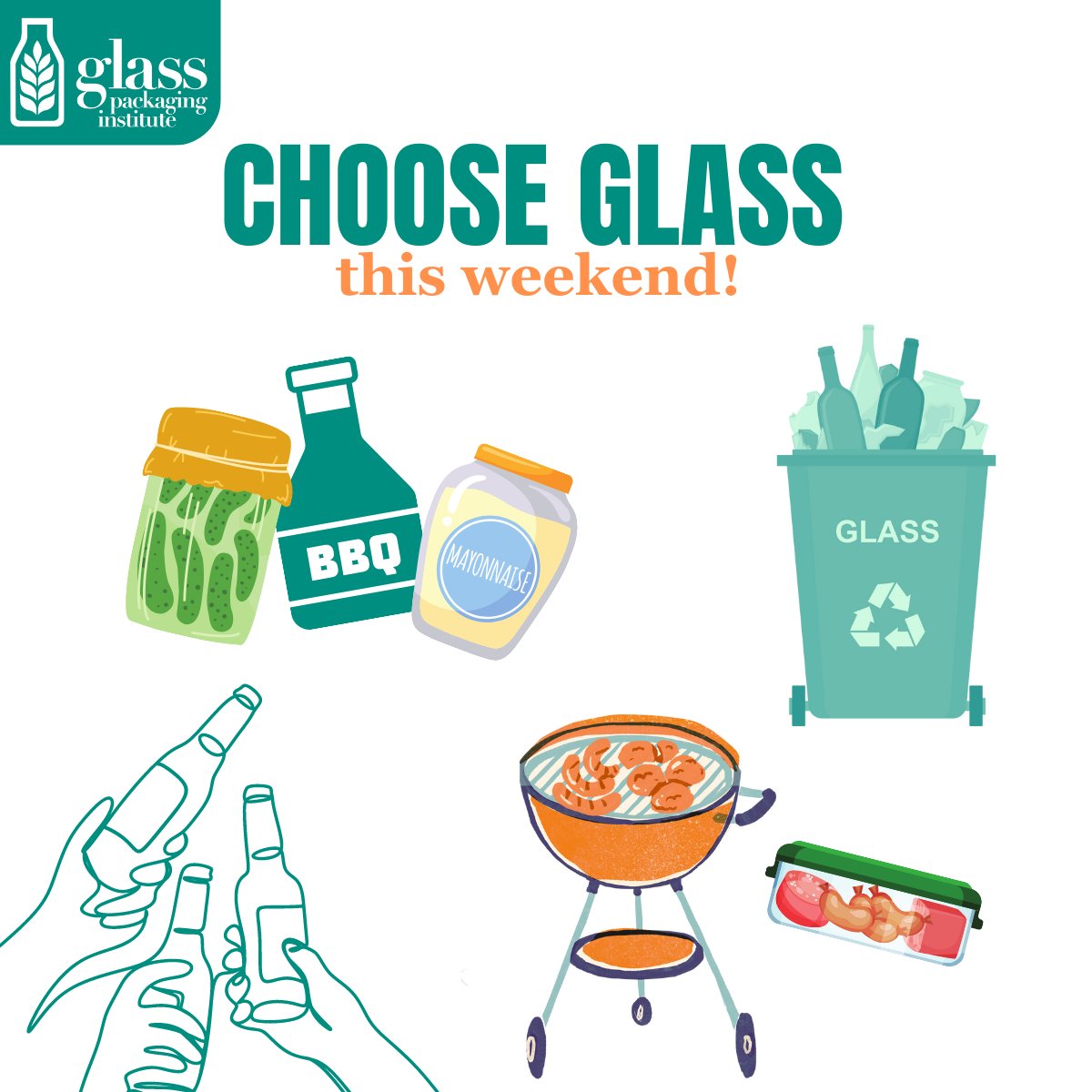 ChooseGlass's tweet photo. Choose Glass for your BBQs and celebrations!

#glass #recycleglass #chooseglass #glasspackaging #glass #glassbottles #bestofglass #donttrashglass #bestofpackaging #glasscommunity #glasslife #packagingdesign #glassart https://t.co/wfuMmumVKf