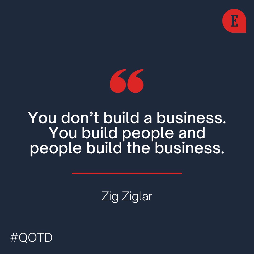 Entrepreneur's tweet photo. Pro tip: Invest in the people who work for the company. #QOTD https://t.co/17JakuXVXJ