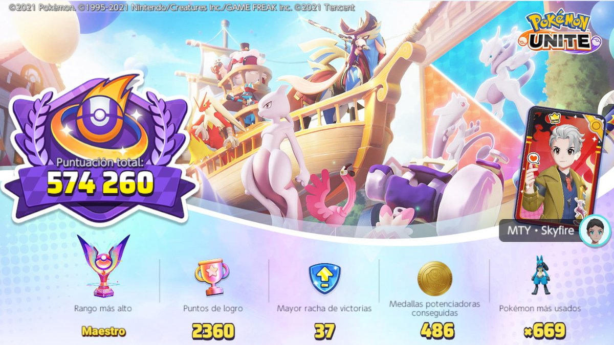 2 años como pasa el tiempo #PokemonUNITE #NintendoSwitch