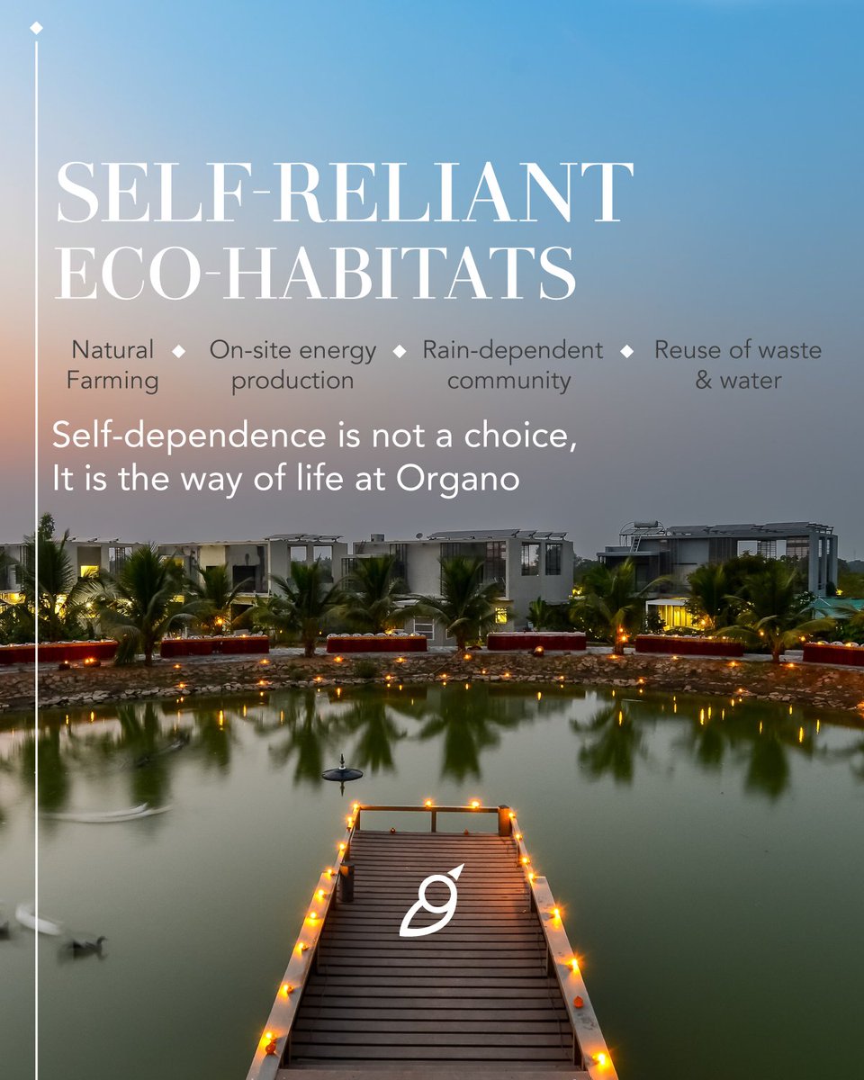 Organoecoliving's tweet photo. #Sustainability is the way of life at #Ecohabitats . We are committed to fostering a self-sufficient, resilient, &amp; independent lifestyle. From implementing #OrganicFarming practices to adopting #RenewableEnergy solutions, we focus on being prosumers.

#Organo #FarmhouseHyderabad https://t.co/TGi3D2E0BB