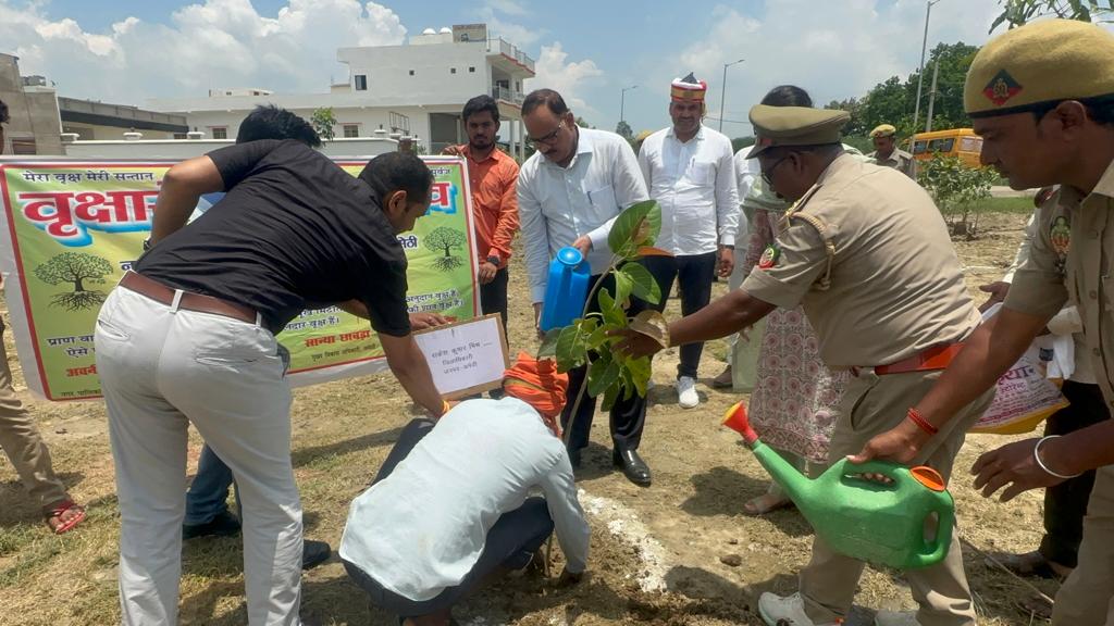 DmAmethi's tweet photo. आज वृहद वृक्षारोपण महाअभियान- 2023 के अन्तर्गत पौधरोपण कर पर्यावरण संरक्षण का संदेश दिया एवं समस्त जनपदवासियों से एक पौधा अनिवार्य रूप से लगाने की अपील किया। #वृक्षारोपण_2023 https://t.co/ZuMKj9Txfp