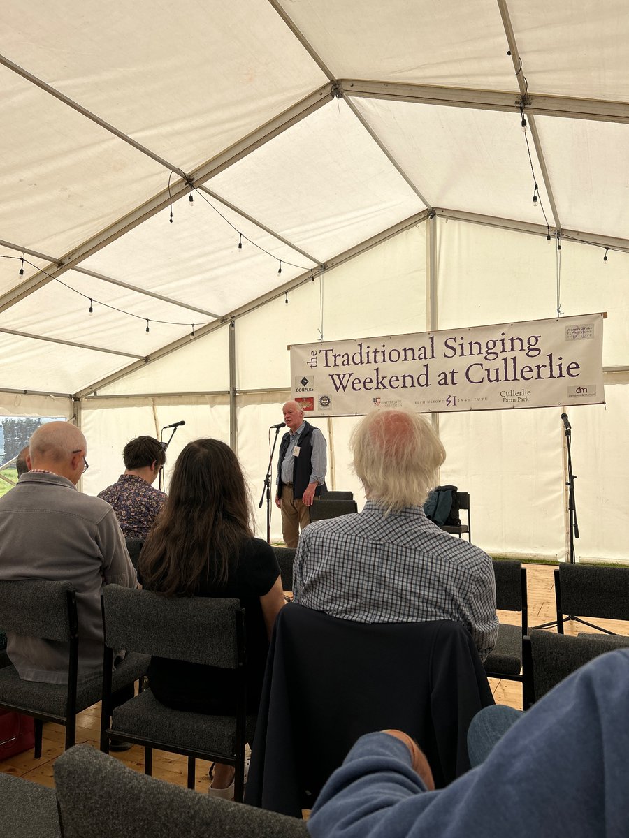 The wonderful Len Graham in full flight at the Trad Singing Weekend at Cullerie, near Aberdeen! So delighted to be invited to this festival!