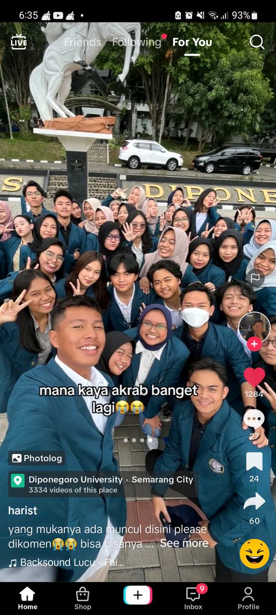 americhanou's tweet photo. belum apa" udah lucu aja maba undip 😭😭😭 https://t.co/cjDnziUfQM