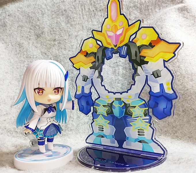 試しに作ってみたねんどろ皇女用のヘルエスタアーマーのアクスタ届いた!!   #ヘル絵スタ