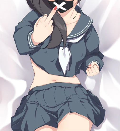 スケバンちゃん抱きまくらが欲しくて描いちゃった  