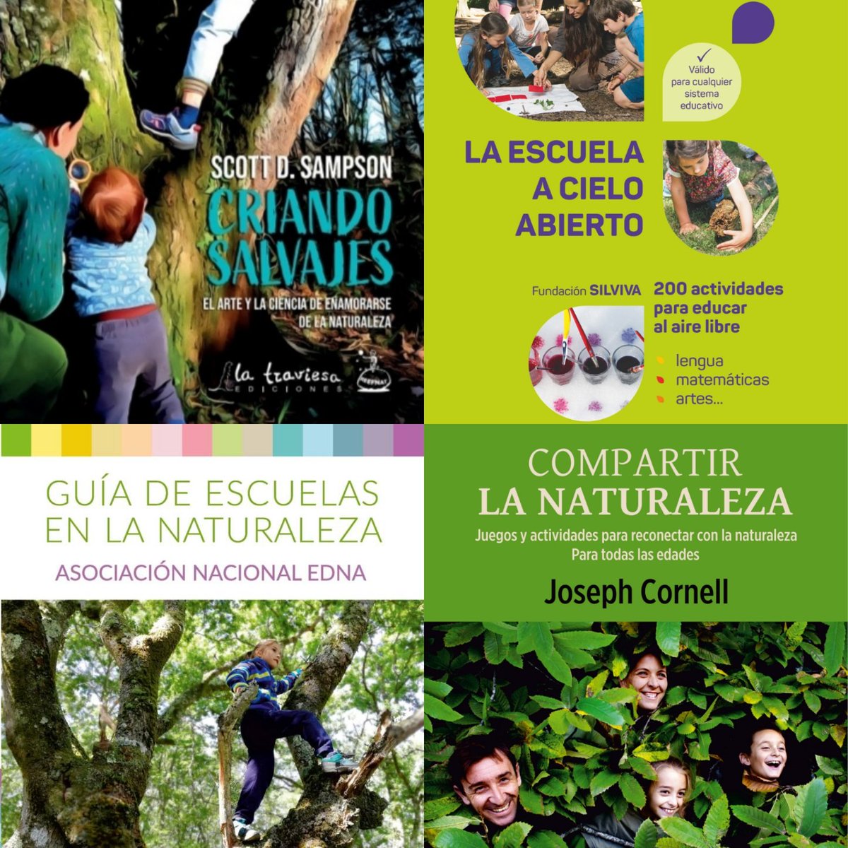 TraviesaEdicion's tweet photo. #CompartirLaNaturaleza, 🌿#GuíaEdNa 🌿#EscuelaACieloAbierto y #CriandoSalvajes 🌿, imprescindibles de #PedagogíaDeNaturaleza 📚Para #Familias, #Docentes, gentes de #EducaciónAmbiental #EscuelasEnLaNaturaleza #EducaciónEnLaNaturaleza #BañosDeBosque 👇
https://t.co/xPzVbciLXs
I.II https://t.co/XimtIMbbam
