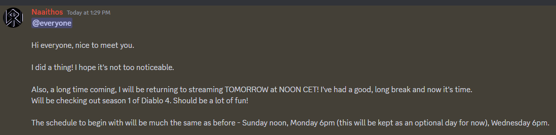 naithos's tweet photo. DeimosG -> Naaithos!

This has been a long time coming. Excited to get back into things after a good 6 month break, and long-standing plans for the stream ❤️ https://t.co/5orf3sKZDk