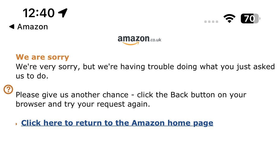 annoyednangry's tweet image. When you try to unsubscribe from emails from one of @AmazonUK own email via a provided  link #darkdesignpatterns