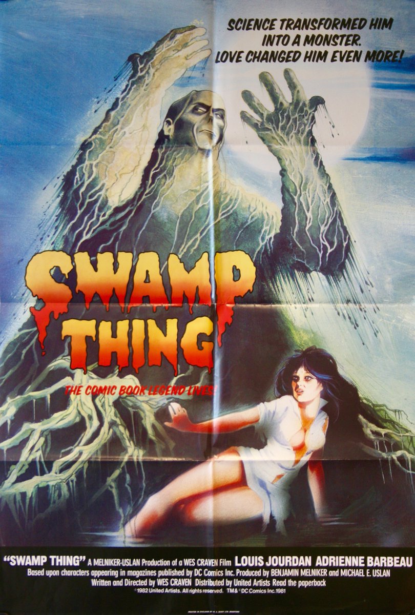 Tales from the BackRoom - Horror, Sci-Fi  and Exploitation movie reviews: SWAMP THING (1982) D.C. comics inspired monster mash https://t.co/b5zCiSnIi1 https://t.co/KYkcmNGupW