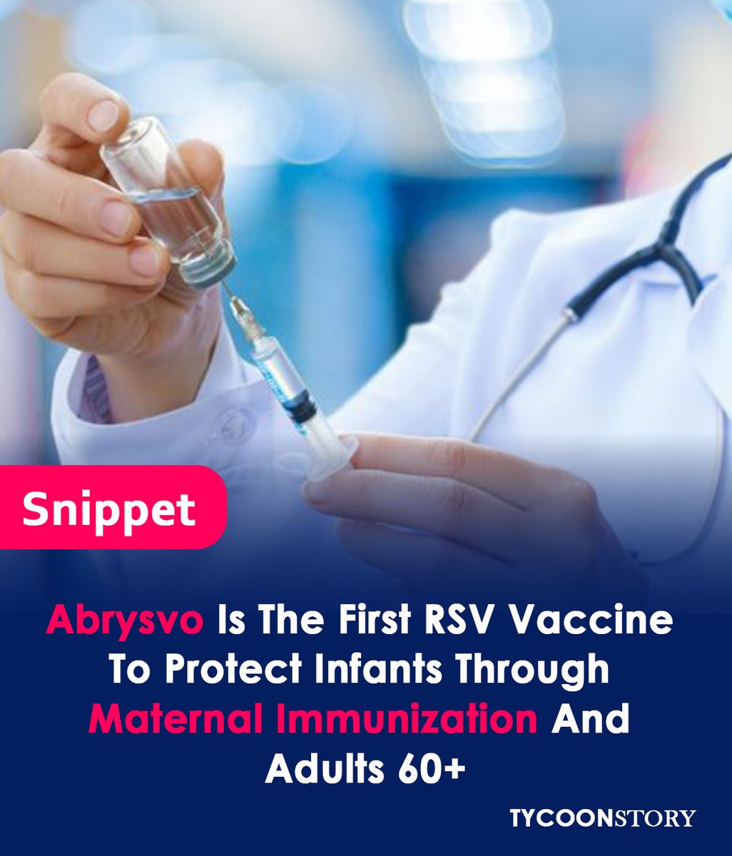 EMA approves Abrysvo, the first RSV vaccine for passive infant immunization and active adult immunization aged 60 years and older

#InfantHealth #ChildHealth #PregnancyVaccination #VaccineInnovation #HealthNews #Bronchiolitis #Abrysvo #immunisation #pregnancy  #drugdevelopment