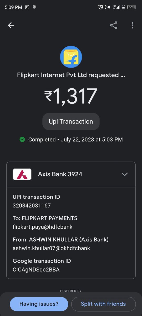 ashwin_khullar7's tweet photo. @Flipkart @flipkartsupport @flipkart_tech 

Payment deducted but order not placed Please look into this
Registered number 9650463367
There were 8-9 items in the cart https://t.co/lXGAIMzrEg